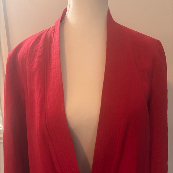 Cop.Copine Cherry Red Open-Front Jacket - Picture 2 of 11